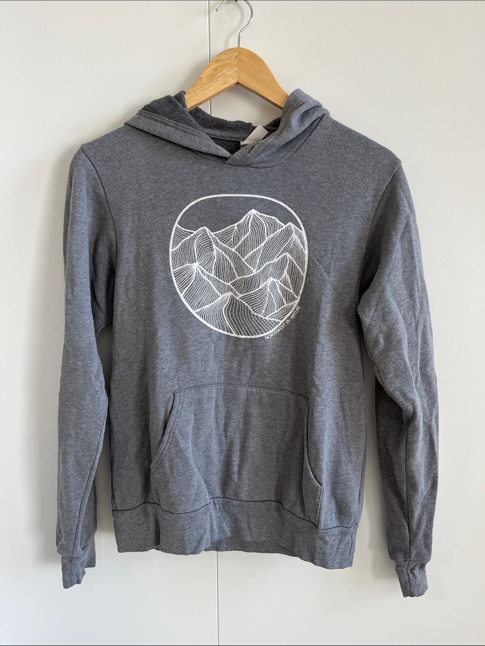 Gray Mountain Graphic Hooded Sweatshirt